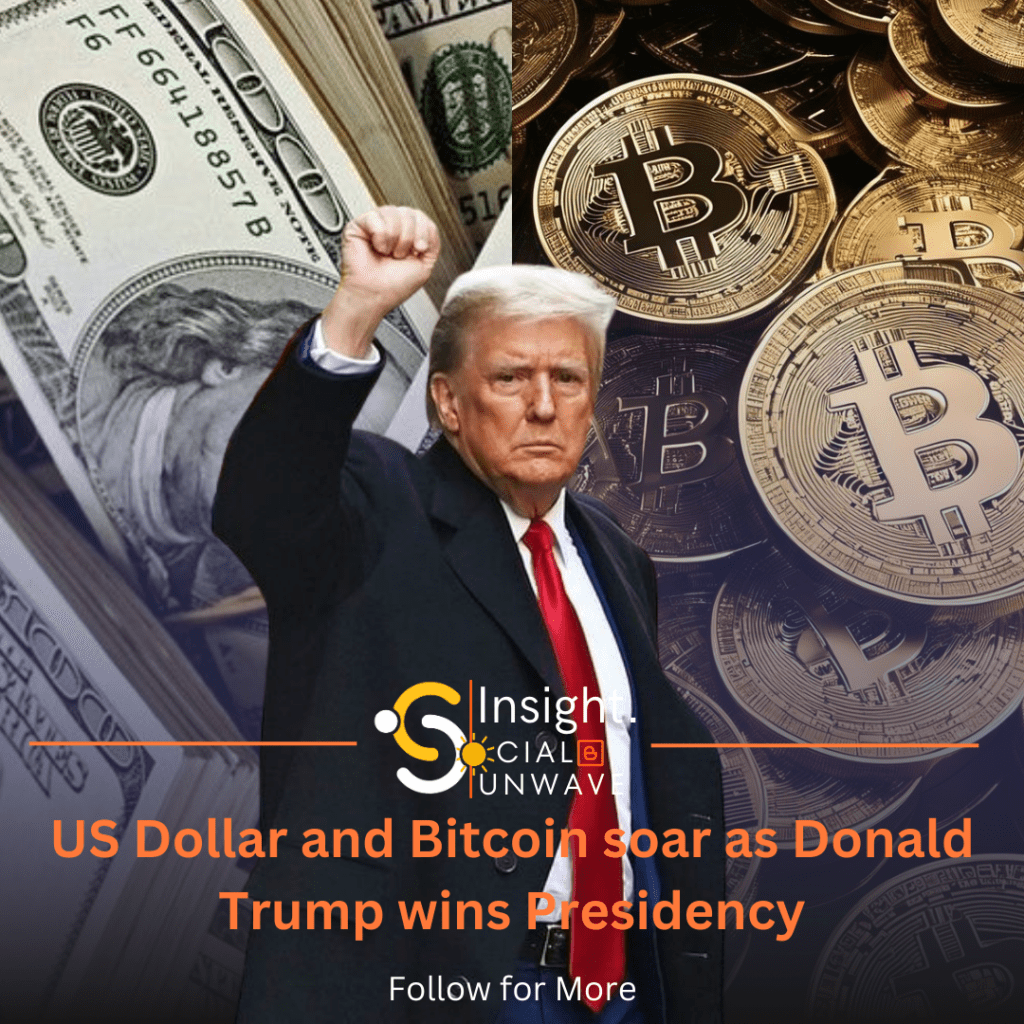 US Dollar, Bitcoin Rise Amid Trump's Victory